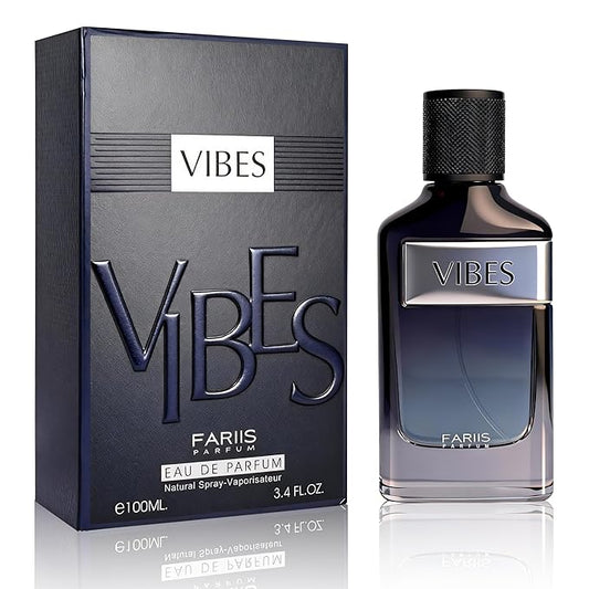 Vibes Men's Fresh Sage & Geranium Cologne 100ml Woody Seductive Eau de Parfum Premium Gift Fragrance