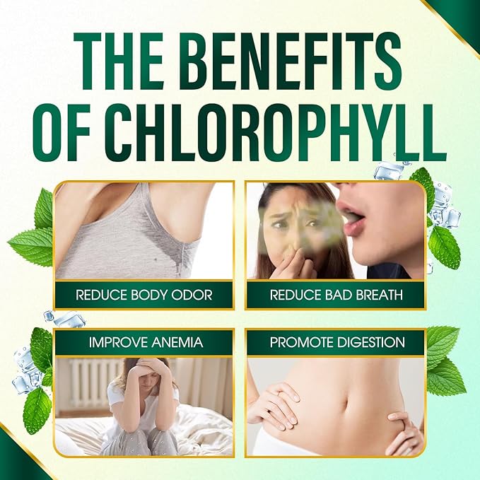 7-in-1 Fresh Breath Capsules, Breath Freshener Powerful Solution with Chlorophyllin, Mint Extract & Probiotic Blend, Supports Oral Freshness & Digestive Balance - 60 Capsules（1）
