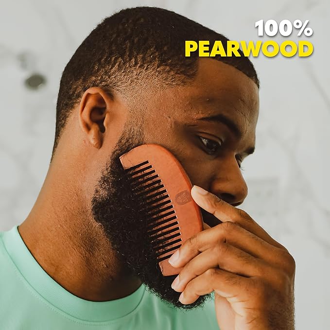 The Beard Club Brush, Comb, Pick and Scissors Grooming Kit for Men's Beards and Mustaches - Gift Set