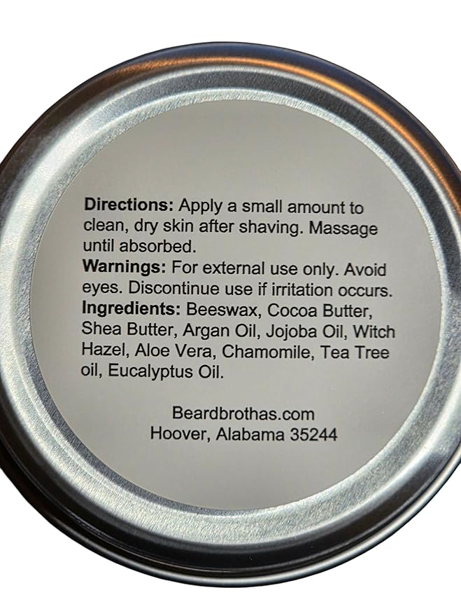 Aftershave Balm for Men - Soothes Razor Burn, combat bumps, and Prevents Ingrown Hairs. Natural Post Shave Moisturizer with Shea Butter, Aloe Vera & Tea Tree Oil