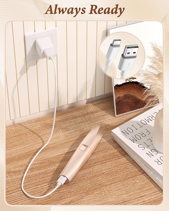 Eyebrow Trimmer Facial Hair Removal for Women: 2 in 1 Rechargeable Face Shaver and Eyebrow Razor - Painless Electric Hair Remover Device for Peach Fuzz Fine Hairs Upper Lip Chin