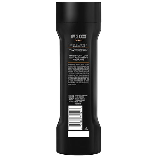 AXE Dual 2 in 1 Shampoo and Conditioner, 12 oz (Pack of 3)