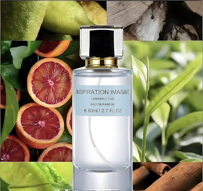 Inspiration Imagine Cologne for Men - Aromatic Citrus & Black Tea, 2.7 Fl Oz / 80ml Eau de Parfum, Mens perfume for Daily & Special Occasion