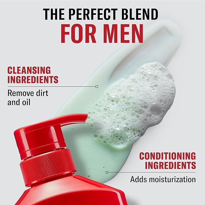 Old Spice Bearglove 2-in-1 Shampoo & Conditioner for Men, Healthier, Fuller, More Moisturized Looking Hair, 13.5 Fl Oz Each (Pack of 6)
