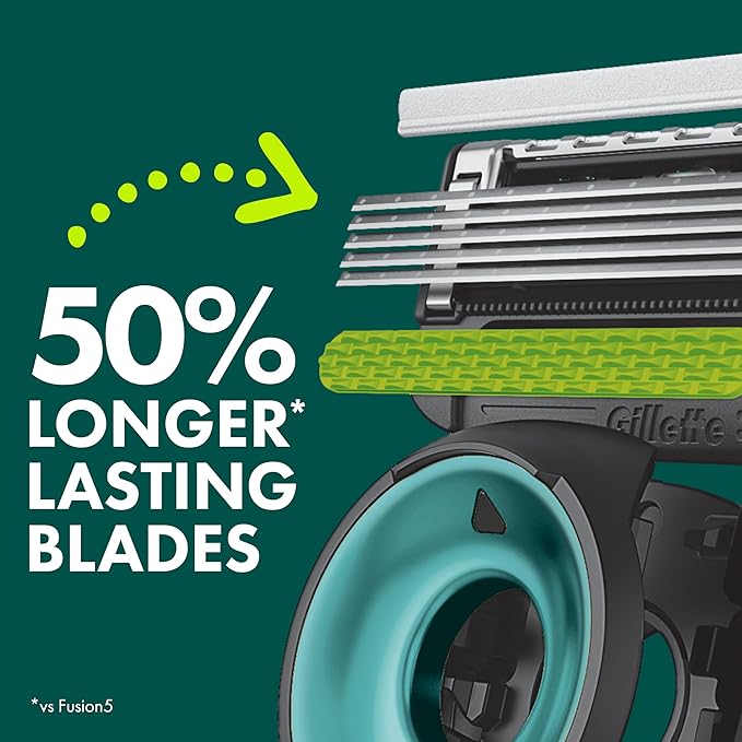 Gillette Labs Special NFL Eagles Edition Shaving Razor for Men - 1 Handle, 4 Razor Blade Refills & Magnetic Stand, Holiday Gifts for Men, GilletteLabs with Exfoliating Bar