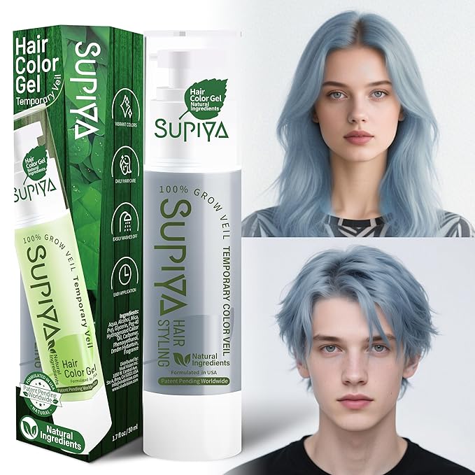 Temporary Hair Color - Washable Hair Wax for Men and Women, All-Day Hold Disposable Hair Wax for Party, Cosplay & Daily (Color #83W)