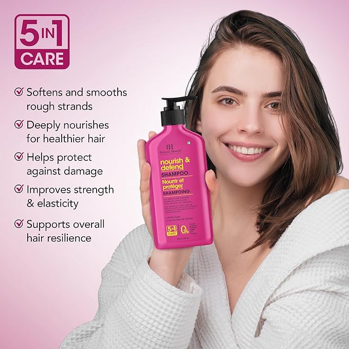 Botanic Hearth African Shea Butter Shampoo Infused With Jojoba Oil, Hyaluronic Acid, Vitamin E & Ceramide | Clarifying Shampoo To Nourish, Defend & Strengthen Hair | For All Hair Types, 16 Fl Oz