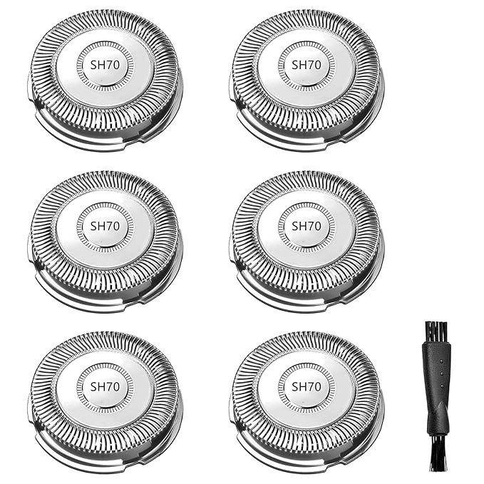SH70/71 Replacement Heads Blades Compatible with Philips Norelco 7000 Replacement Heads,New Upgraded 7000 Replacement Heads, SH71 Replacement Blades for 7500 S7370 S7371 S7720 and SW7700 6 Pack