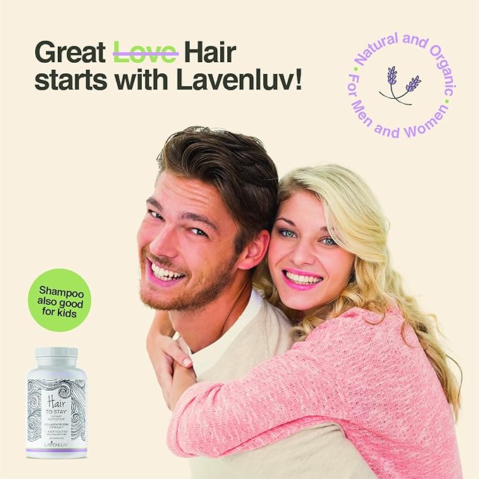 Lavenluv Stay Hair Growth Conditioner - Anti-Loss Treatment - Deep Moisture - Vitamins & Essential Oils - Thickening - Men & Women - 8oz