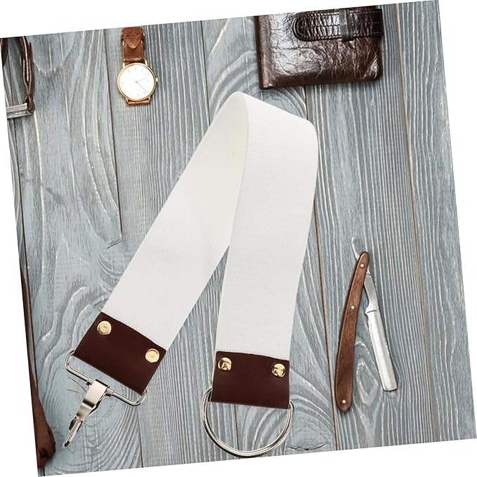 Canvas Sharpening Strop Double Layer Design for Straight Reduces Shaving Discomfort Maintains Blade Sharpness for Barbers and Home Use