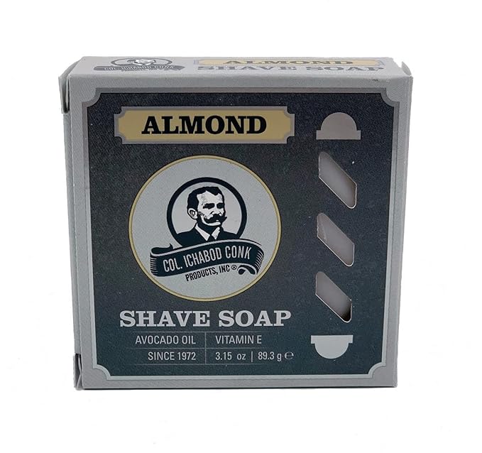 COL CONK ALMOND SUPER BAR SHAVE SOAP