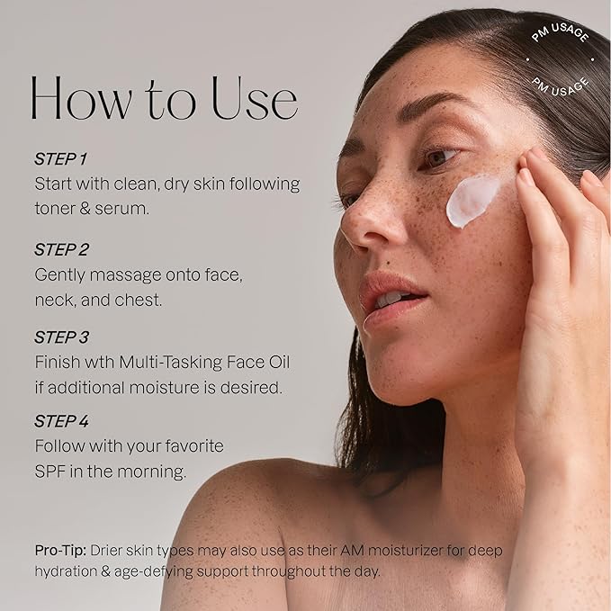 Karuna - Lights Out Cream Nighttime Moisturizer, Anti-Wrinkle Night Cream with Magnolia Fruit, Peptides and Hyaluronic Acid for Balance, Spot Remover and Line Remover for Deep Wrinkles, 50 ml