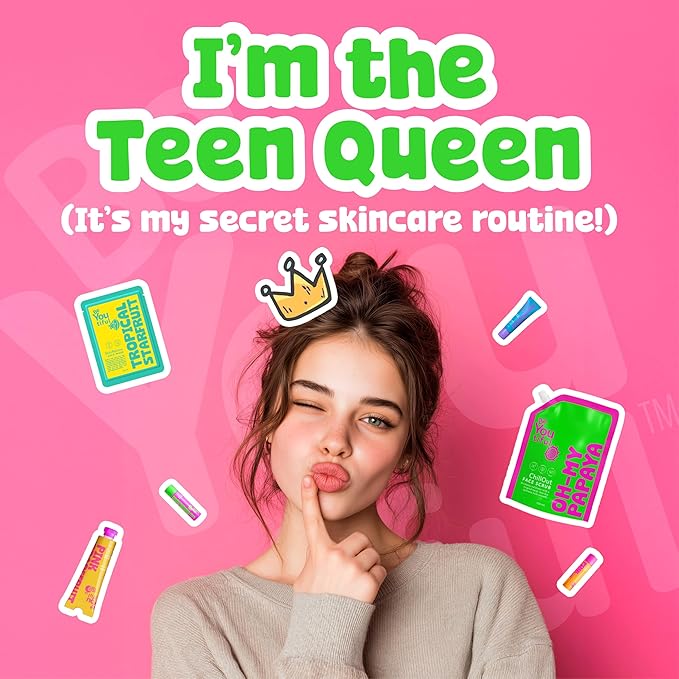 BeYoutiful DewyGlow Hydrating Face Moisturizer Wipes for Teens and Kids, Easter Goodie Bag Stuffers, 60 Toner Facial Pads, Trendy Skin Care, Vegan