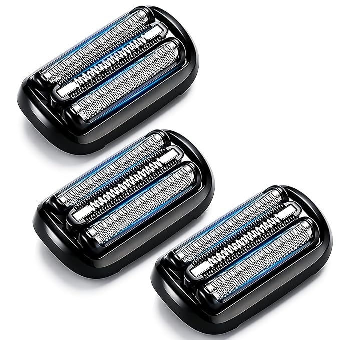 53B Electric Shaver Head Replacement,Compatible with Series 5/6 Shavers foil 5020cs 5018s 5035s 5049cs 5050cs 6020s 6040cs 6075cc,3Pack