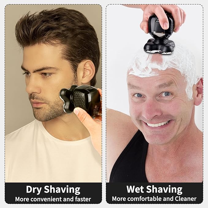 1 Pack Shaver Replacment Heads Compatible with Remington Balder Pro Head Shaver XR7000,XR1500,XR1501,5 Dual Track Precision Replacement Blades for Bald Men,with 1PC Cleaning Brush