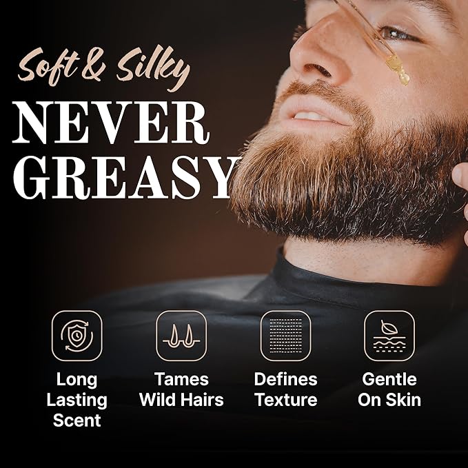 Tuscan Cooper's Baby Faced Beard Oil for Men - All Natural, Hydrating, Nourishing, Beard Softener and Conditioner for All Hair Types Coconut, Jojoba, and Sweet Almond Moisture - Cranberry Citrus Spice