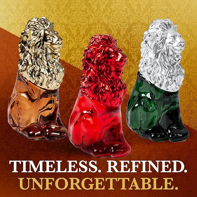 LION OF JUDAH - Set of 3 Travel Size Cologne for Men - Long-Lasting EDP Fragrance Comes in Elegant Lion-Shaped Glass Bottle - Fresh, Masculine & Sweet Scent (15ml)
