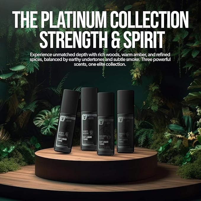 The Beard Struggle - Day Liquid Tonic Beard Oil - Platinum Collection, Surtr's Fury - Beard Oil for Men - Moisturize, Softens Hair, Reduces Itch - Day Time Beard Growth Oil (1.35 Fl oz)