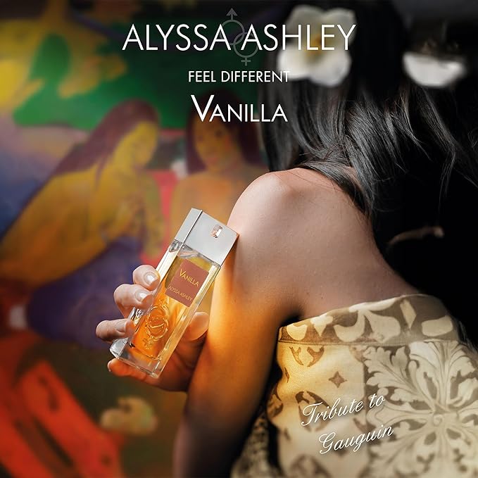 Alyssa Ashley Vanilla - Women Perfume with Caramel and Musk - Vanilla Perfume for Romantic Moments - Elegant Perfumes for Women - 1.01 oz EDP Spray
