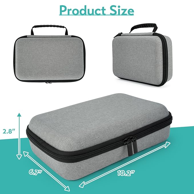 SMYV Water Flosser Travel Case, Portable Oral Irrigator Organizer, Sturdy Carrying Storage Holder for Flosser, Electric Toothbrush, Toothpaste and Irrigator Accessories (Case Only) - Grey