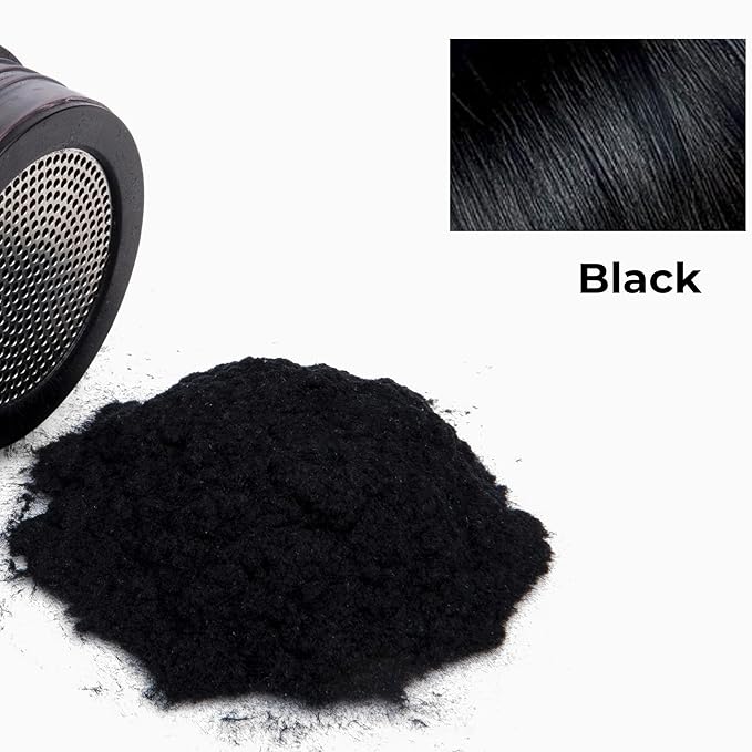 Caboki Hair Concealer (All-Natural Hair Building Fibers) Travel Size (Black)