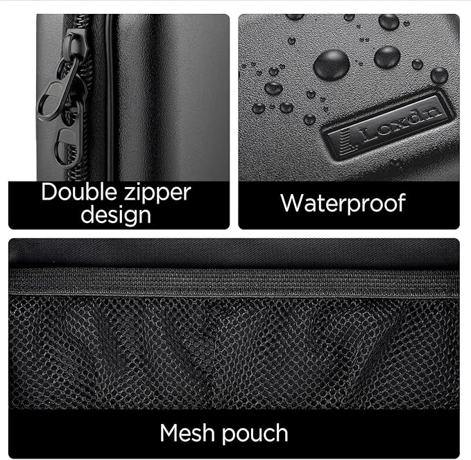 EVA Hard Case for Meridian/MANSPOT Shaver Groin & Body Hair Trimmer - Men's Grooming Organizer Storage Bag for Electric Razor and Accessories - Case Only (Blue)