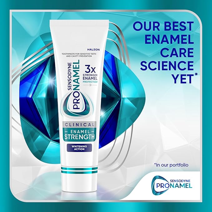 Sensodyne Pronamel Clinical Enamel Strength Toothpaste, Whitening Action, 2.3 oz