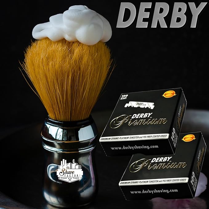 Derby Premium Single Edge Razor Blades for straight razor (500)