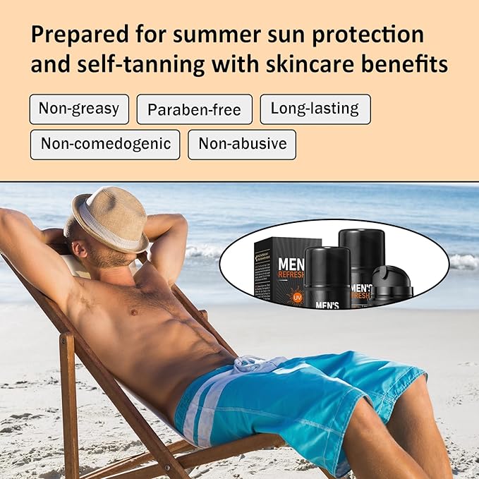 3PCS Men's Sunscreen,Men Face Moisturizer with SPF 90+ PA+++,Oil Control Refreshing Sun Screen for Daily Sun Care,Travel Size Mineral Sunscreen,Skin Care Sun screen Set
