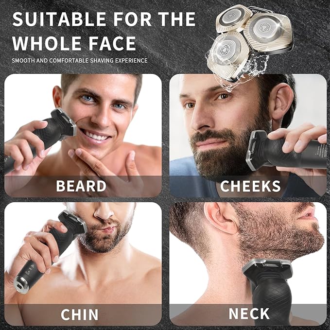 SH71/50 Shaving Heads Compatible with Phili*s Shavers Series S5000 (S5XXX),S7000 (S7XXX),i9000,for SH60/70 and SH70/70 (Champagne color)