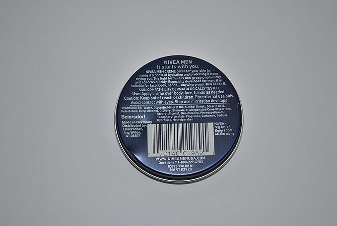 Nivea Men Creme Tin 1 oz / 29 g