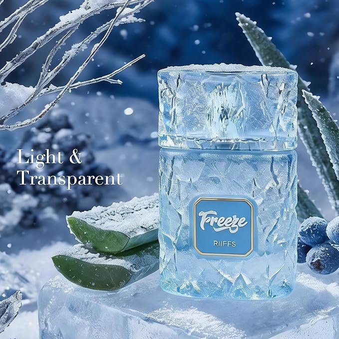 Men’s Eau de Parfum, Icy Fresh Citrus Cologne for Men with Mint and Cedar Notes, Long Lasting, 3.4 Fl Oz (100ml)
