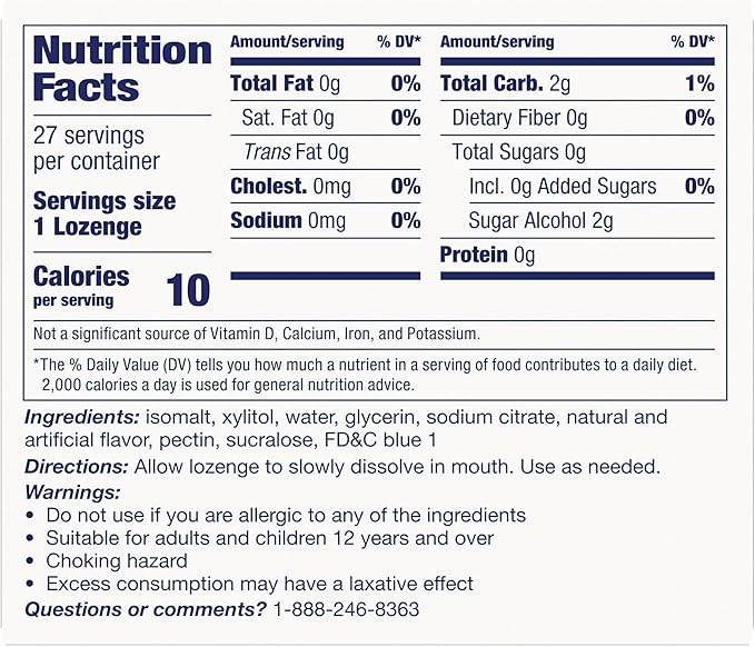 Biotene Dry Mouth Lozenges and Fresh Breath, Dry Mouth Relief and Breath Freshener, Refreshing Mint - 27 Count (Pack of 2)