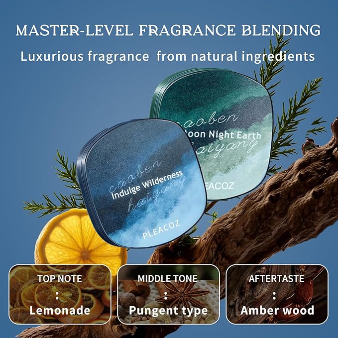 Solid Perfume Balm for Men, Portable Pocket Balm, Solid Cologne, Perfect for Travel Use, Natural Fragrance Perfume, Gift for Men
