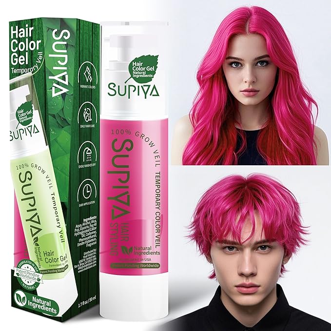 Temporary Hair Color - Washable Hair Wax for Men and Women, All-Day Hold Disposable Hair Wax for Party, Cosplay & Daily (Lilac Color #70)