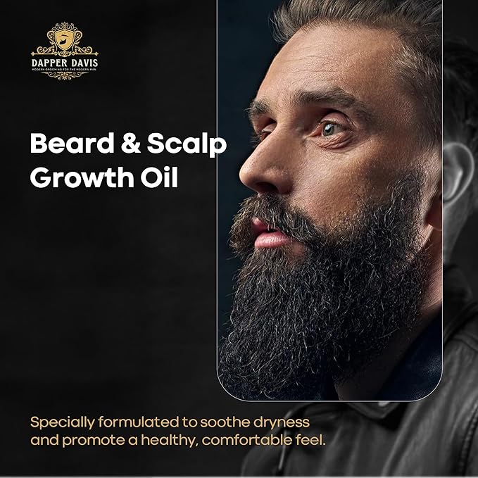 Beard & Scalp Oil – Nourishing Hair & Beard Oil with Avocado, Jojoba & Rosemary Oils – Promotes Growth, Soothes Itchiness & Dryness – 4 fl oz(120ml)