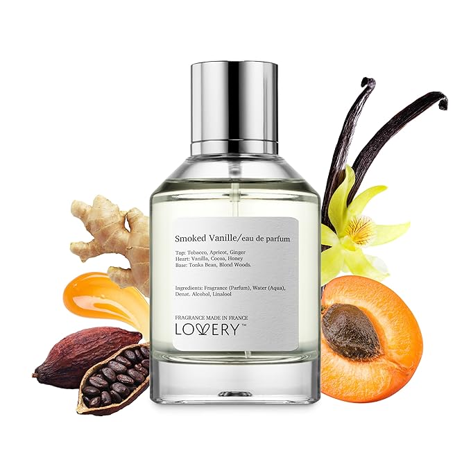 LOVERY Smoked Vanille Perfume, Inspired by T F.ord Tobacco Vanille EDP, Long Lasting Pure Vanilla Perfume for Women & Men, Clean Fragrance Perfume Spray, 100ml Perfumes for Birthday Gifts - France