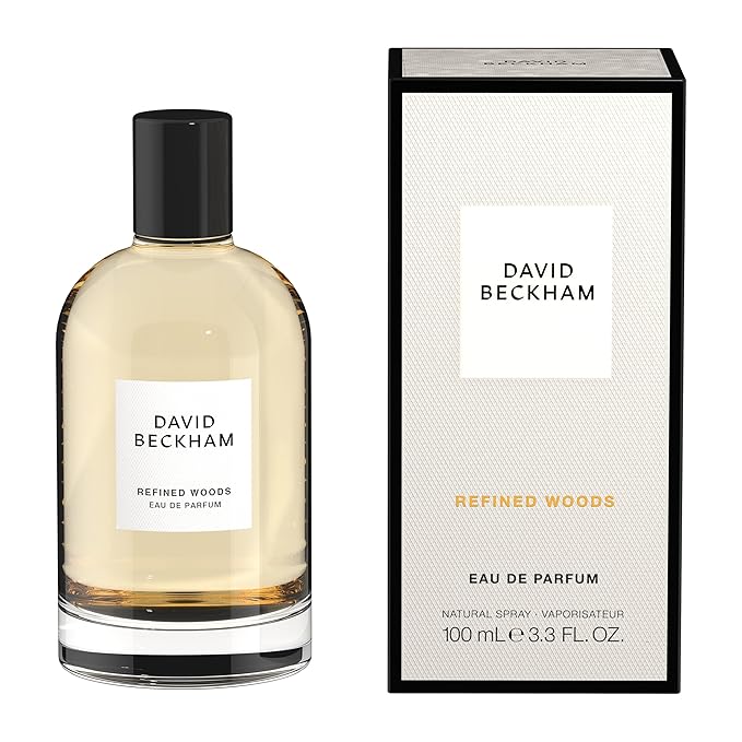 David Beckham Refined Woods Eau de Parfum 3.3 fl oz (Pack of 1), Notes of Cardamom, Lavender, and Cedarwood, Men's Fragrance, Long Lasting, Everyday Fragrance, Travel Size