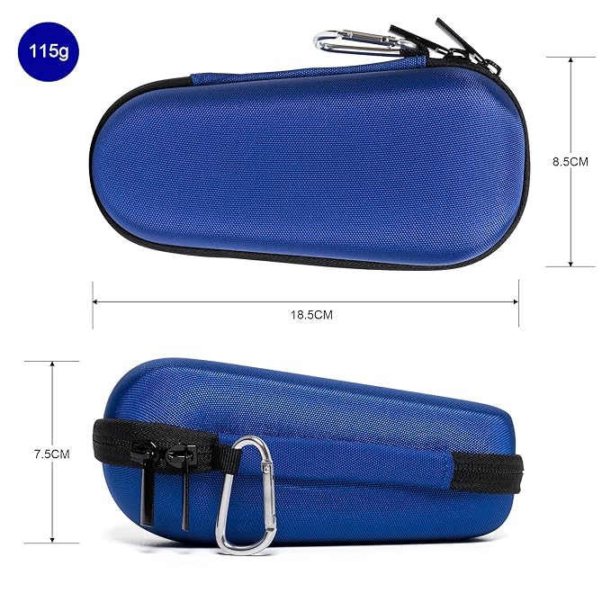 Nincha Electric Shaver Case for Braun Series 3, Series 5, Series 7, Series 9 Electric shavers - Hard shell EVA Travel Case - Powered Shaver Protective Bag (Blue)