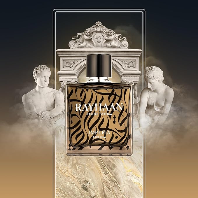 Rayhaan Imperia Eau de Parfum Spray for Men, 3.4 Ounce