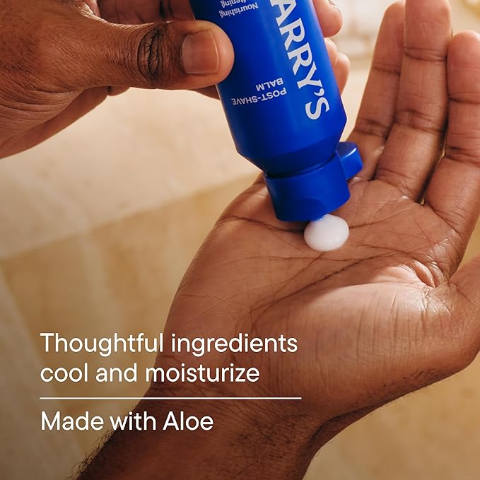Harry's Post-Shave Balm for Men with Aloe - 3.4 fl oz - Calms and Soothes Skin After Shaving, (Pack of 4)