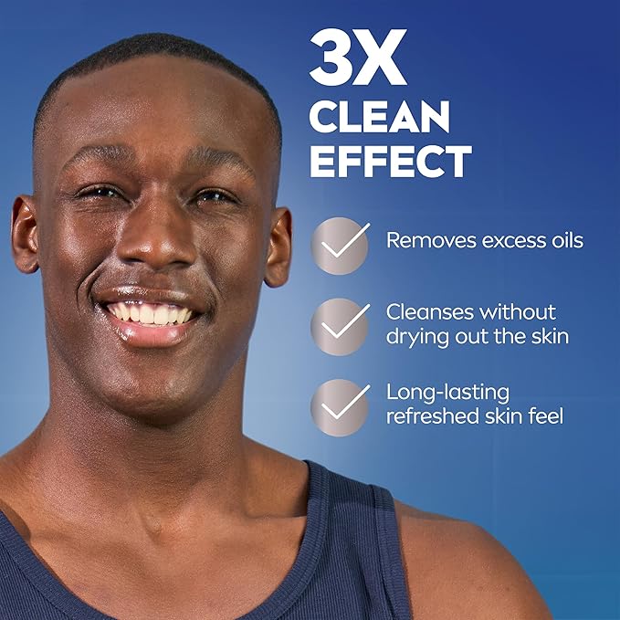 NIVEA MEN Sensitive Face Wash with Vitamin E and Chamomile Extract, No Drying Alcohol, Gentle Face Wash for Men with Sensitive Skin, 5 Fl Oz Tube