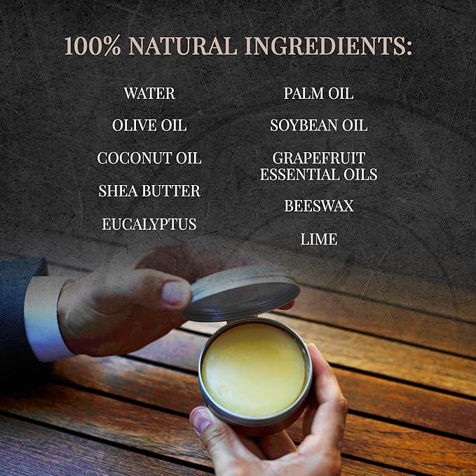 Naked Armor Organic Shave Soap for Men - Large 7oz Shaving Soap Tin for Sensitive Skin & Wet Shaving - Handmade with Shea Butter & Essential Oils - Rich Creamy Lather (Bay Rum)