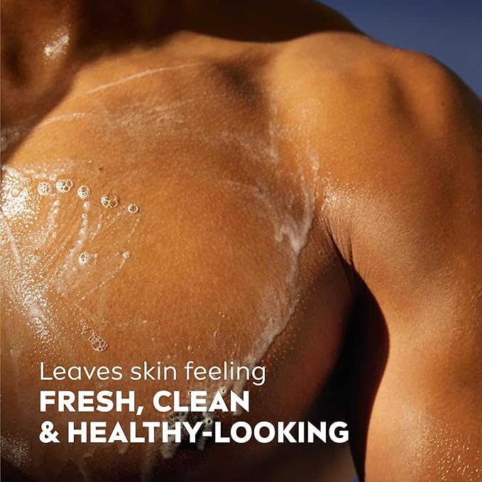 NIVEA MEN Sensitive Body Wash with Bamboo Extract, Moisturizing Body Wash for Sensitive Skin, Soap Free Shower Gel for Men with No Drying Alcohol, 30 Fl Oz Bottle