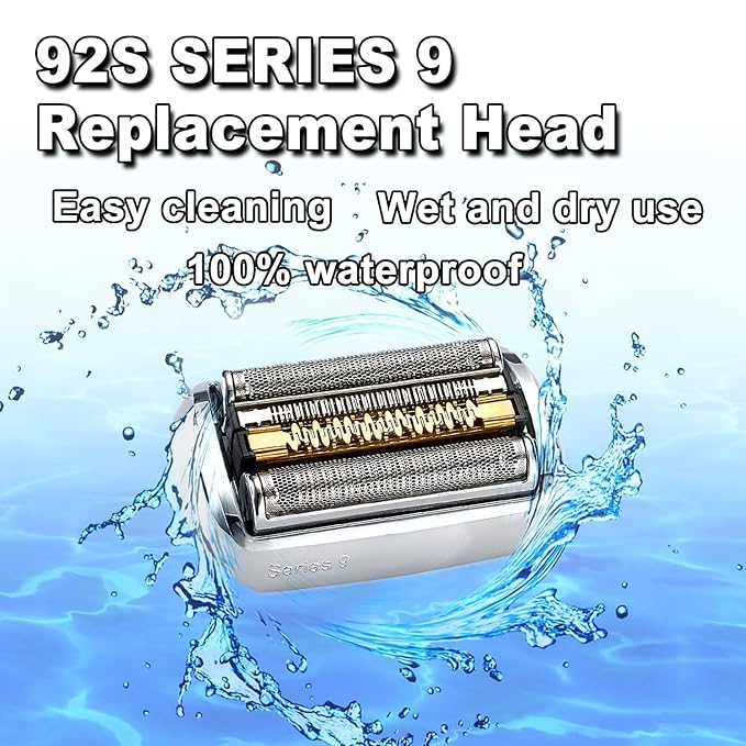 92S Series 9 Braun Electric Shaver Replacement Head for Men Razor Shaving Blades Compatible with 92S Braun Replacement Electric Shaver Heads 9290cc 9291cc 9370cc 9293s 9385cc 9390cc 9330s 9296cc