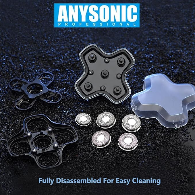 Universal Magnetic 5 Blades for Freebird, Head Shaver Replacement Heads for Universal Replacement Heads