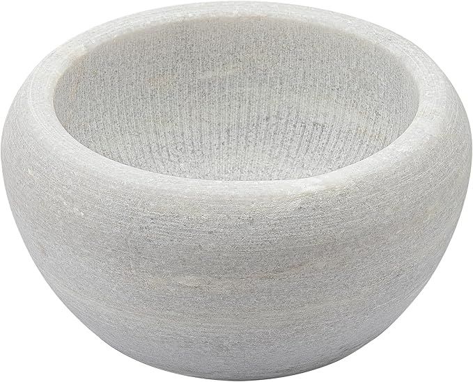Shaving Soap & Cream Bowl for Men, Natural White Marble Stone, Heat Preservation, Easier to Whip Up a Fantastic Foam with Interior Micro-ridges, Art of Shave Lather bowl …