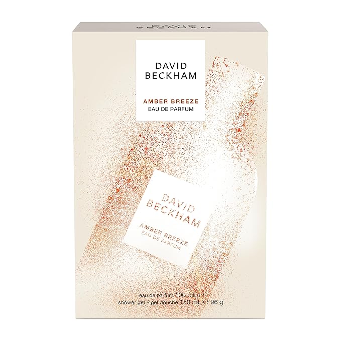 David Beckham Amber Breeze Giftset, 3.3 fl oz Amber Breeze EDP + 5 fl oz Shower Gel, Notes of Bargamot, Lavender, and Wood, Men's Fragrance, Long Lasting, Everyday Fragrance