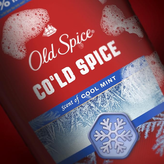 Old Spice Body Wash for Men, 24/7 Shower Fresh & Clean with Daily Use, Lasting Signature Scent, Refreshing Lather, Moisturizing Formula, Cold Spice with Cool Mint Scent, 24 oz