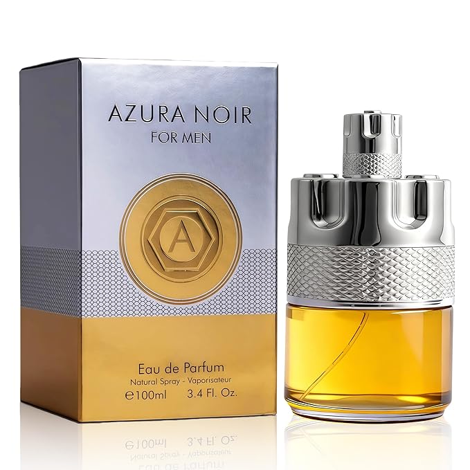 Azura Noir Men's Cologne Long Lasting Woody Spicy Eau de Parfum 100ml Fresh Citrus & Vetiver Fragrance Gift Day to Night Cologne